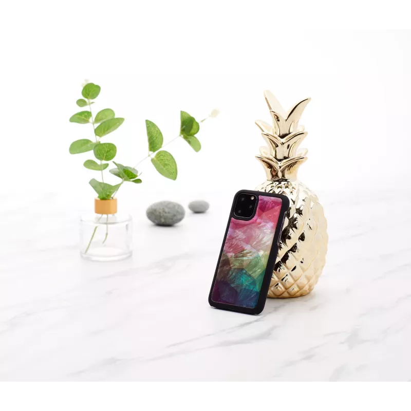 Aizsargājošs viedtālruņa maciņš iKins iPhone 11 Pro ar ūdens ziedu dizainu, melns