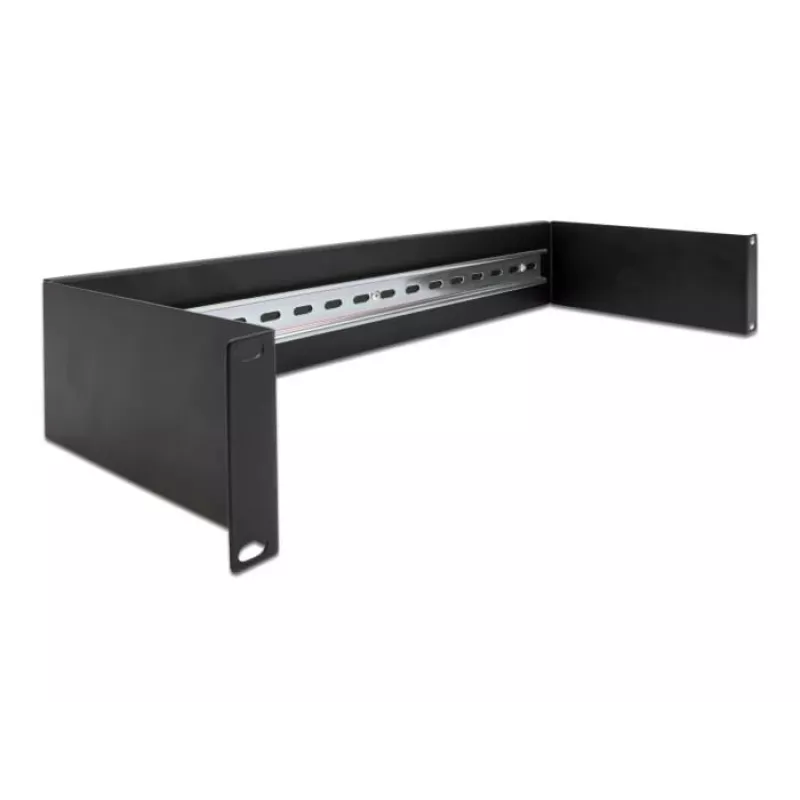 Kabeļu sliede DeLOCK 66884 melna 180 mm platums 482 mm dziļums 90 mm augstums