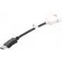 DisplayPort–DVI-D kabelis DELL 023NVR 0,23 m melanža melnbalts