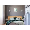 Activejet Classic vienvietīga sienas lampa - IRMA niķelis E27 viesistabai