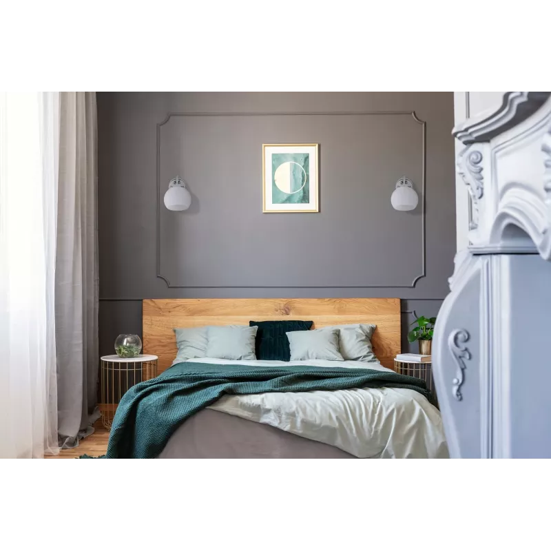 Activejet Classic vienvietīga sienas lampa - IRMA niķelis E27 viesistabai