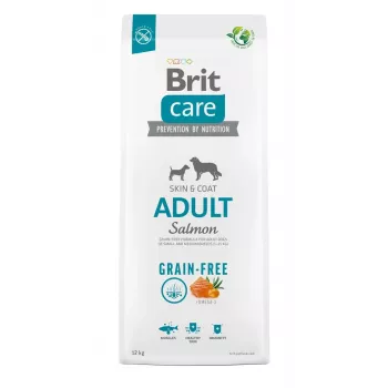 Sausā suņu barība Brit Care Grain-free Adult Medium X-Small 12 kg — lasis, 26% proteīna, 15% tauku