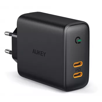 AUKEY PA-D2 mobilās ierīces lādētājs 36W Melns Iekštelpām