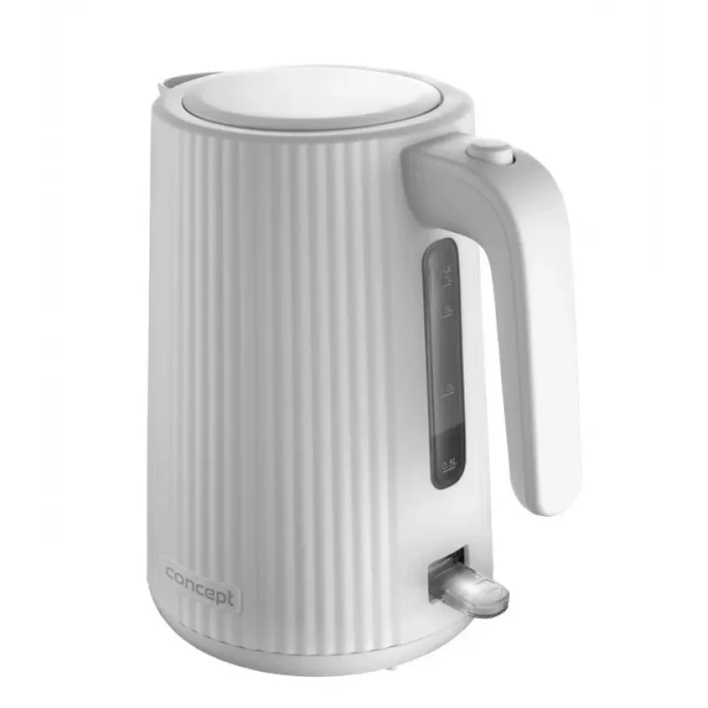 Elektriskā tējkanna Concept Solution RK2390, plastmasas korpuss, 1,7 L, balta