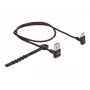 USB kabelis DeLOCK EASY-USB 2.0 Type-A spraudnis → Type-C vīrišķais leņķveida 0,5 m melns