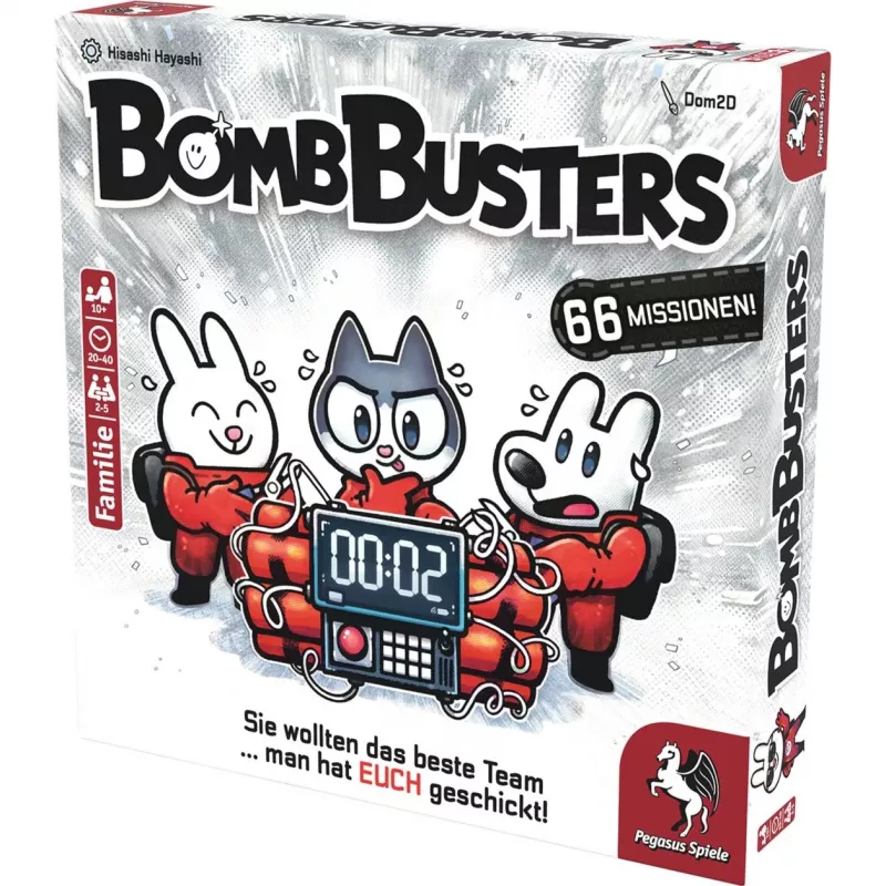 Galda spēle Pegasus Spiele Pegasus Bomb Busters (Spiel des Jahres 2025) – ģimenes stratēģijas spēle