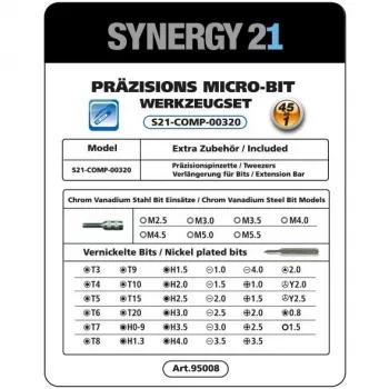 Bezvadu elektriskais skrūvgriezis Synergy21 S21_LiION 3.6V kompakts, uzlādējams