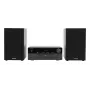 Mājas audio mikro sistēma Aiwa MSBTU-550 — 50 W RMS, Bluetooth 10 m, FM, LED displejs, RCA, melna