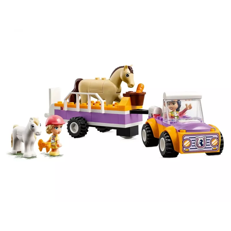 LEGO Friends Zirga un ponija piekabes dzīvnieku rotaļlietu komplekts 42634