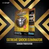 Ekrāna aizsargplēve X-ONE Extreme Shock Eliminator priekš iPhone X — melna, triecienizturīga, izturīga