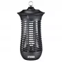 Electric insecticide lamp NOVEEN IKN18 IPX4 — 18 W UVA tube, 100 m² coverage, 1700–1800 V, indoor/outdoor, hangable, metal, Melns