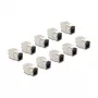 DeLOCK 88118 keystone modulis Plakans Melns RJ-45 10 gab.