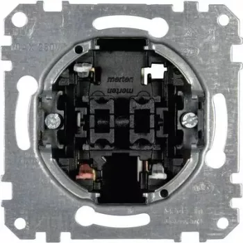 Rotācijas slēdzis Merten MEG3115-0000 1P metālisks, 250 V AC, 10 A