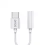 USB Type 3.1 C (M) – Jack 3.5mm (F) Audio adapter White SAVIO AK-51