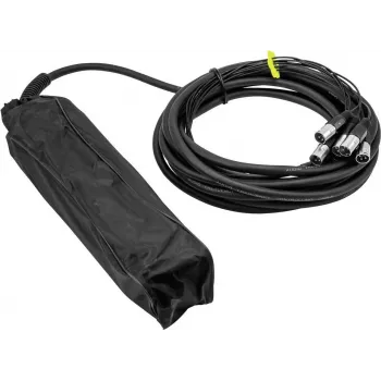 Stagebox Omnitronic MUS-610 audio snake 10 m garumā ar 6 collu savienotājiem