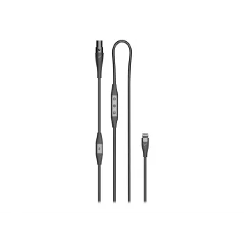Savienojuma kabelis Beyerdynamic Pro X Lightning — Apple Lightning uz 3,5 mm digitālais audio kabelis, melns