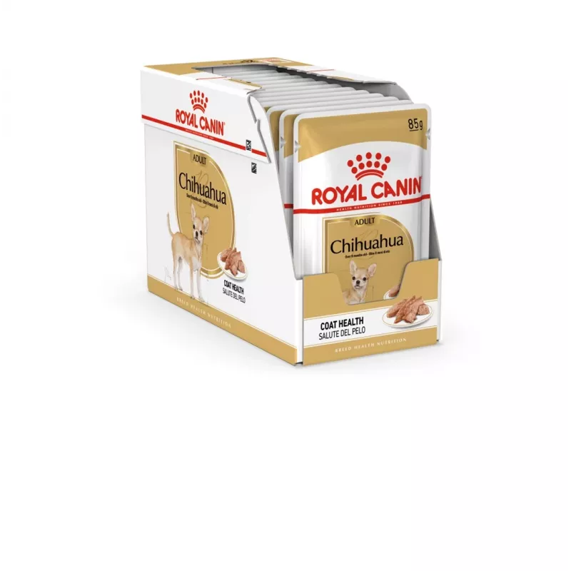 Mitrā suņu barība Royal Canin Chihuahua Adult paciņa 85 g — mājputnu gaļa, pieaugušiem čivavas 1–1.9 kg