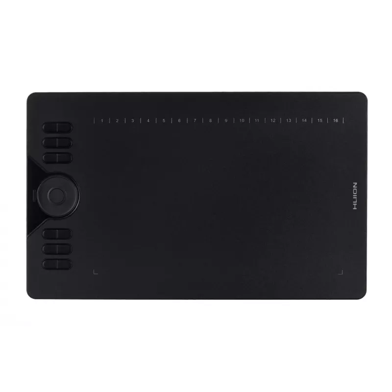 HUION HS610 grafiskais planšetdators 5080 lpi 254 x 158,8 mm USB Melns
