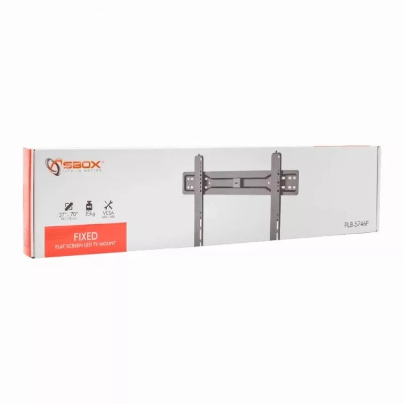 Sbox PLB-5746F Fiksēts plakanā ekrāna LED TV stiprinājums 37-70 35kg