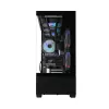 PC korpuss CHRONIX V2 Mid Tower ARGB ventilators x3 melns