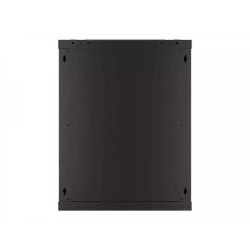 Lanberg pie sienas montējams instalācijas skapja korpuss 19'' 15U 600x450mm melns (stikla durvis)