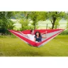 Amazonas Silk Traveller XXL AZ-1030190 kempinga šūpuļtīkls, pelēks/sarkans