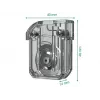 Leitz taisnā griezuma asmens precīzijas biroja trimmerim, 15 loksnēm, plastmasa, tērauds, pelēks, 14 mm, 40 mm, 48 mm