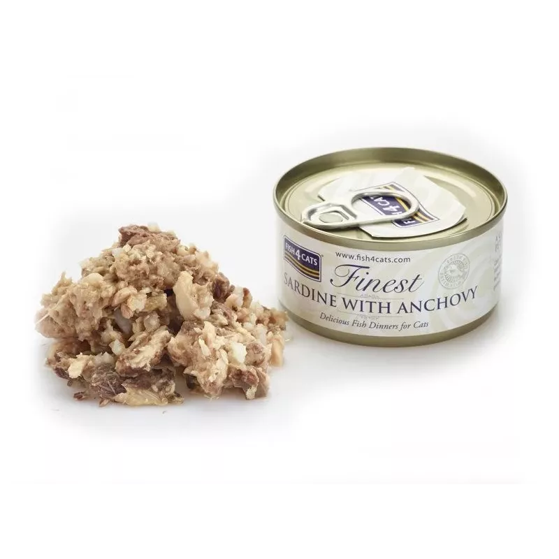 FISH4CATS Sardīne ar anšovu - mitrā kaķu barība - 70g