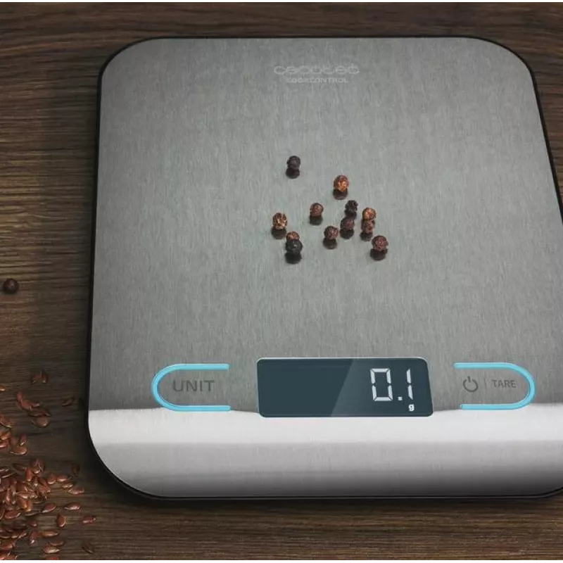 Cecotec virtuves svari | CookControl | Maksimālais svars (ietilpība) 5 kg | Iedaļījums 1 g | Displeja tips LCD