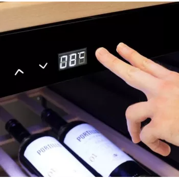 Caso | Smart Wine Cooler | WineExclusive 66 | Energy efficiency class G | Showcase | Free standing | Bottles capacity bottles | Cooling type Compressor technology | Melns