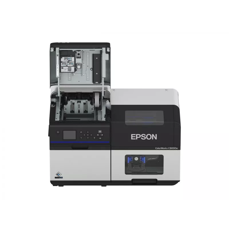 Epson ColorWorks C8000e (BK) etiķešu printeris, tintes, krāsains, 600 x 1200 DPI, 300 mm/s, vadu un bezvadu savienojums, Ethernet LAN