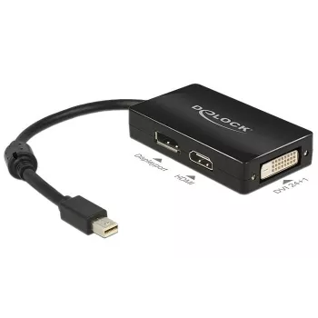 Kabelis DeLOCK 0,16 m DisplayPort HDMI DVI Mini DisplayPort
