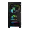 Computer Case Logic Concept Portos Mini ARGB Micro ATX Melns