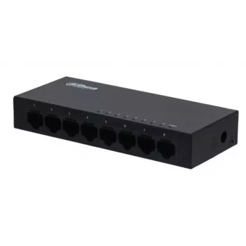Dahua Technology SG1008-EUR tīkla slēdzis Nepārvaldāms L2 Gigabit Ethernet (10/100/1000) Melna