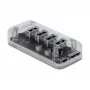 USB centrmezgls DeLOCK 64087 caurspīdīgs