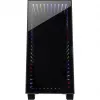 Chassis INTER-TECH X-608 INFINITY MICRO, microATX, RGB, priekšējais un sānu rūdītais stikls, bez barošanas bloka