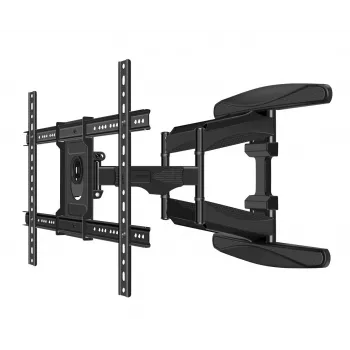 Sienas stiprinājuma rāmis ESPERANZA ERW021 40–85 collu plakanajiem televizoriem, metāla, noliecams, 6–50 cm attālums, 68 kg ietilpība, VESA 200x100–600x500 mm