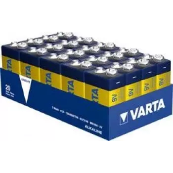 Baterija Varta Longlife 9V E-Bloks — Iepakojumā 20 gab.