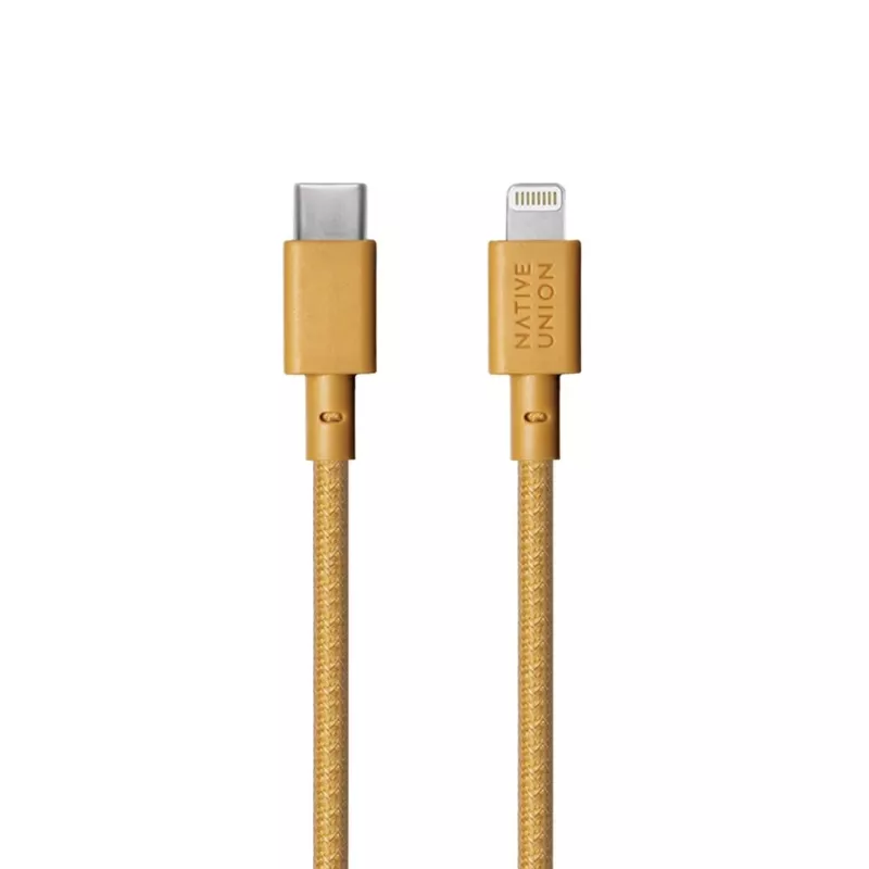 USB-A uz Lightning kabelis Native Union Night kabelis — 3 m, dzeltens