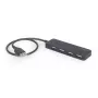 USB 2.0 centrmezgls Gembird UHB-U2P4-06 — 4 porti, kompakts USB paplašinātājs