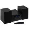 Mini Hi‑Fi stereo sistēma Adler AD 1917 — Bluetooth V5.3, CD/USB/MP3, 2×25W RMS, FM uztvērējs, 4 joslu EQ, AUX, melna