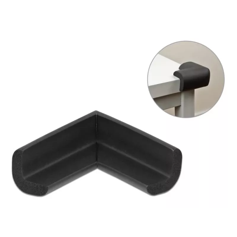 Putuplasta malu aizsardzība DeLOCK 18397 56 x 56 x 22 mm melna