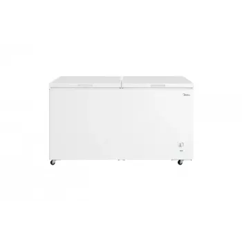 Lādes saldētava Midea MDRC698FEE01 – 508 L, energoefektivitātes klase E, brīvi stāvoša, 83 cm augstums, balta