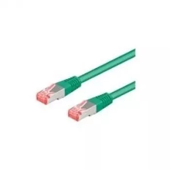 Wentronic Goobay CAT 6a komutācijas kabelis, S/FTP (PiMP), zaļš, 2 m - LSZH bez halogēna, varš (93742)