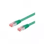 Wentronic Goobay CAT 6a komutācijas kabelis, S/FTP (PiMP), zaļš, 2 m - LSZH bez halogēna, varš (93742)