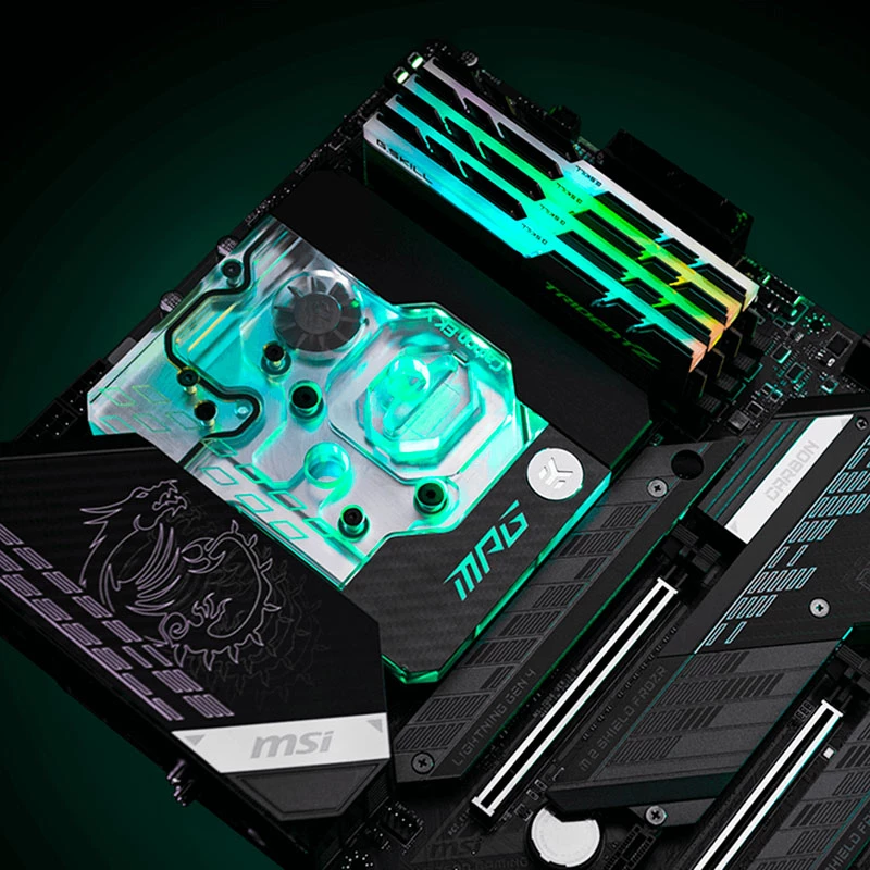 Ūdens bloks EK Water Blocks Akrils Misiņš Melns Sudrabs