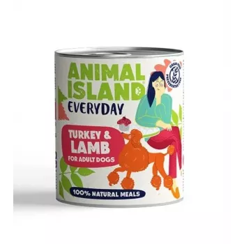 ANIMAL ISLAND Everyday Turkey and lamb - mitrā suņu barība - 800g