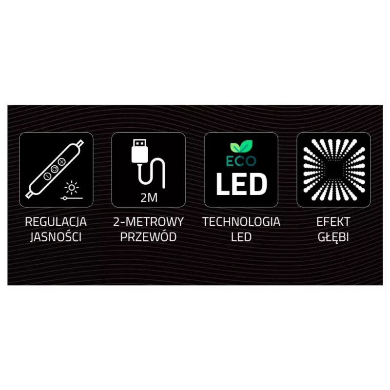 Neona gaismas MANTA Style UNICORN MASNL134MT ar tuneļa efektu — dekoratīvs LED panelis telpas apgaismojumam