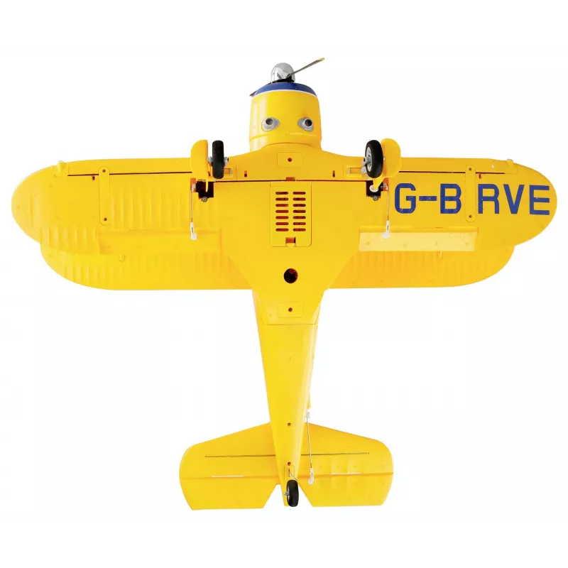 RC lidmašīna Amewi AMXFlight Beech D17s 3D/6G RTF — dzeltena, lidošanai gatavs modelis