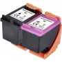 Renkforce tintes komplekts, aizstāj HP 62 (N9J71AE) saderīgais komplekts melna, ciāna, fuksīna, dzeltena RF-I-HP62BKCMY2PK RF-5705430 (RF-5705430)